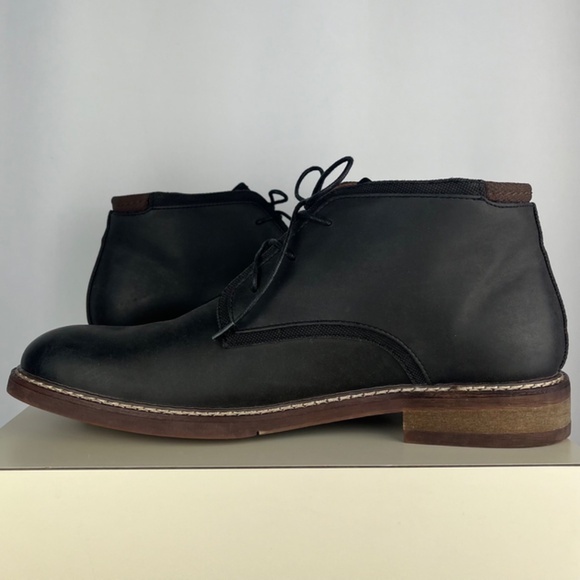seven91 | Men\'s Lace Up Chukka Boot | Smoky Black | Size 9.5